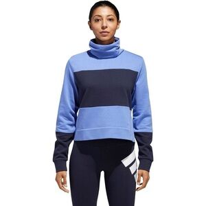 Adidas Women's Cowl Neck Sweater in Blue and Black